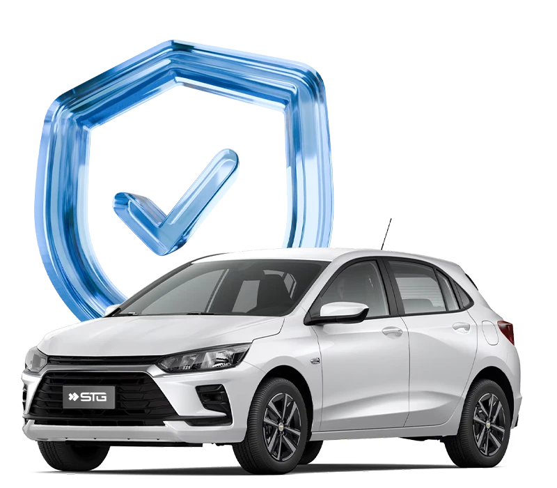 Carro STG com escudo de proteção